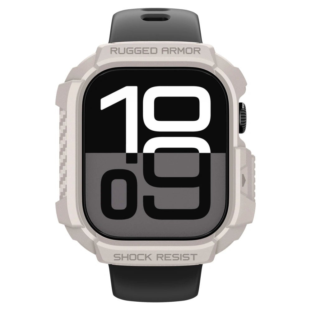 Spigen Θήκη Apple Watch 10/11 - 42mm - Rugged Armor V2 - Dune Beige