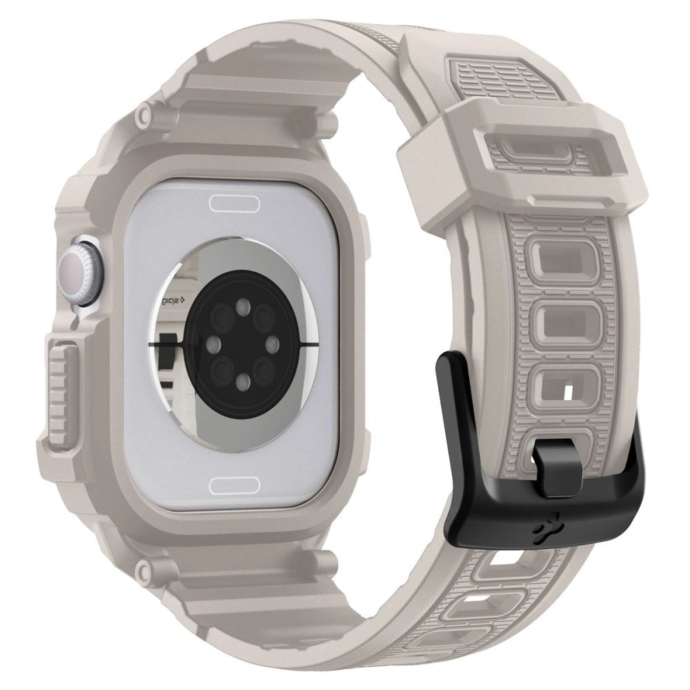 Spigen Λουράκι Apple Watch 10/11 - 46mm με Θήκη Προστασίας - Rugged Armor Pro V2 - Dune Beige