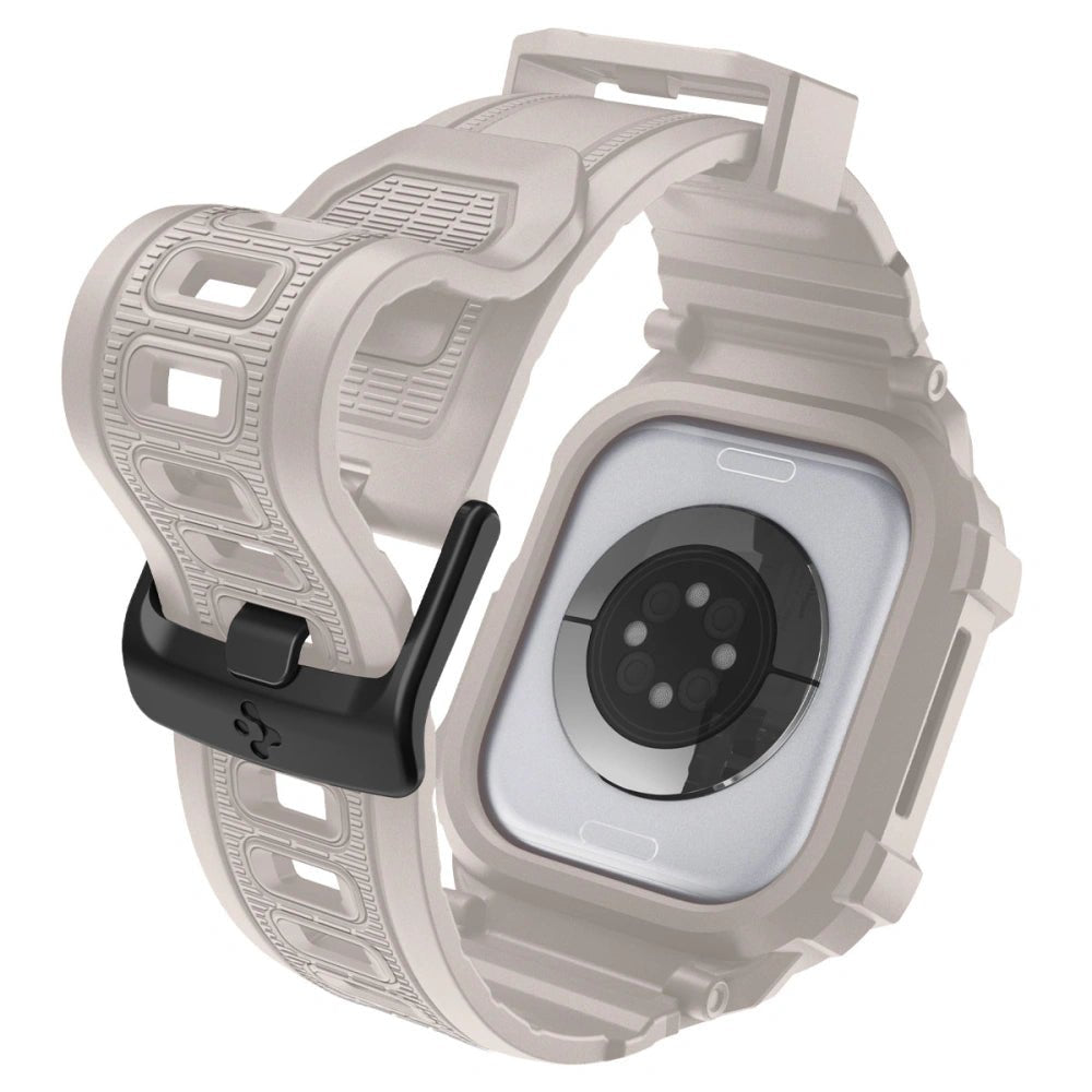 Spigen Λουράκι Apple Watch 10/11 - 46mm με Θήκη Προστασίας - Rugged Armor Pro V2 - Dune Beige