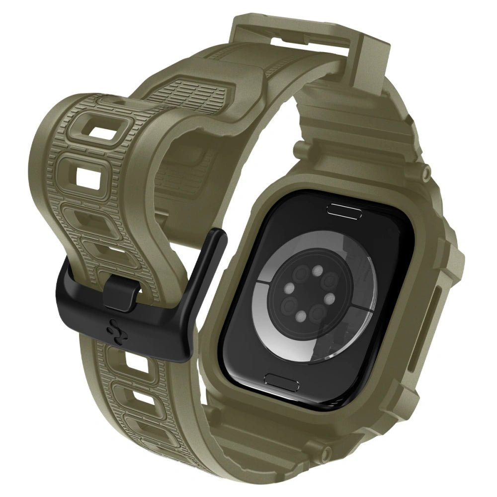 Spigen Λουράκι Apple Watch 10/11 - 46mm με Θήκη Προστασίας - Rugged Armor Pro V2 - Vintage Khaki