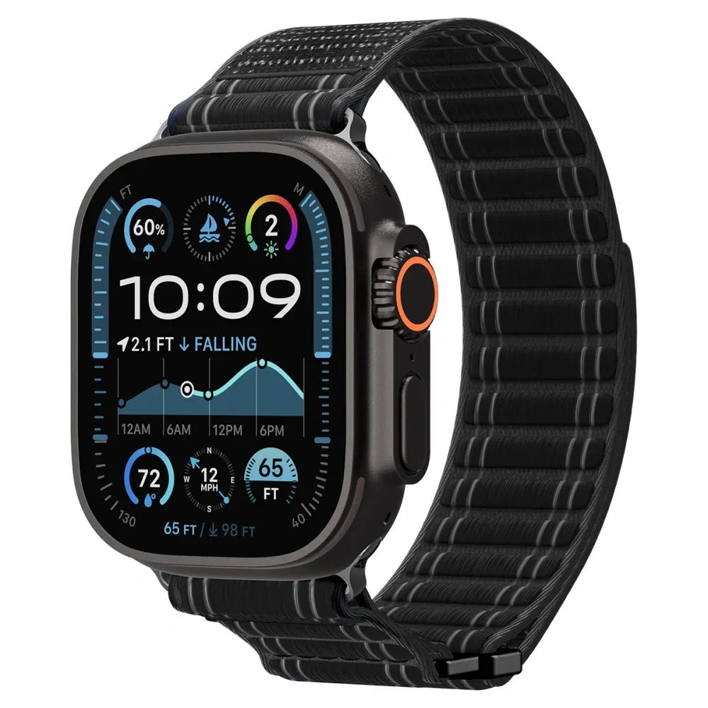 Spigen Λουράκι Apple Watch 8/9/10/11 - SE (1/2/3) - Ultra (1/2/3) – 44/45/46/49mm - WBF0 - Black