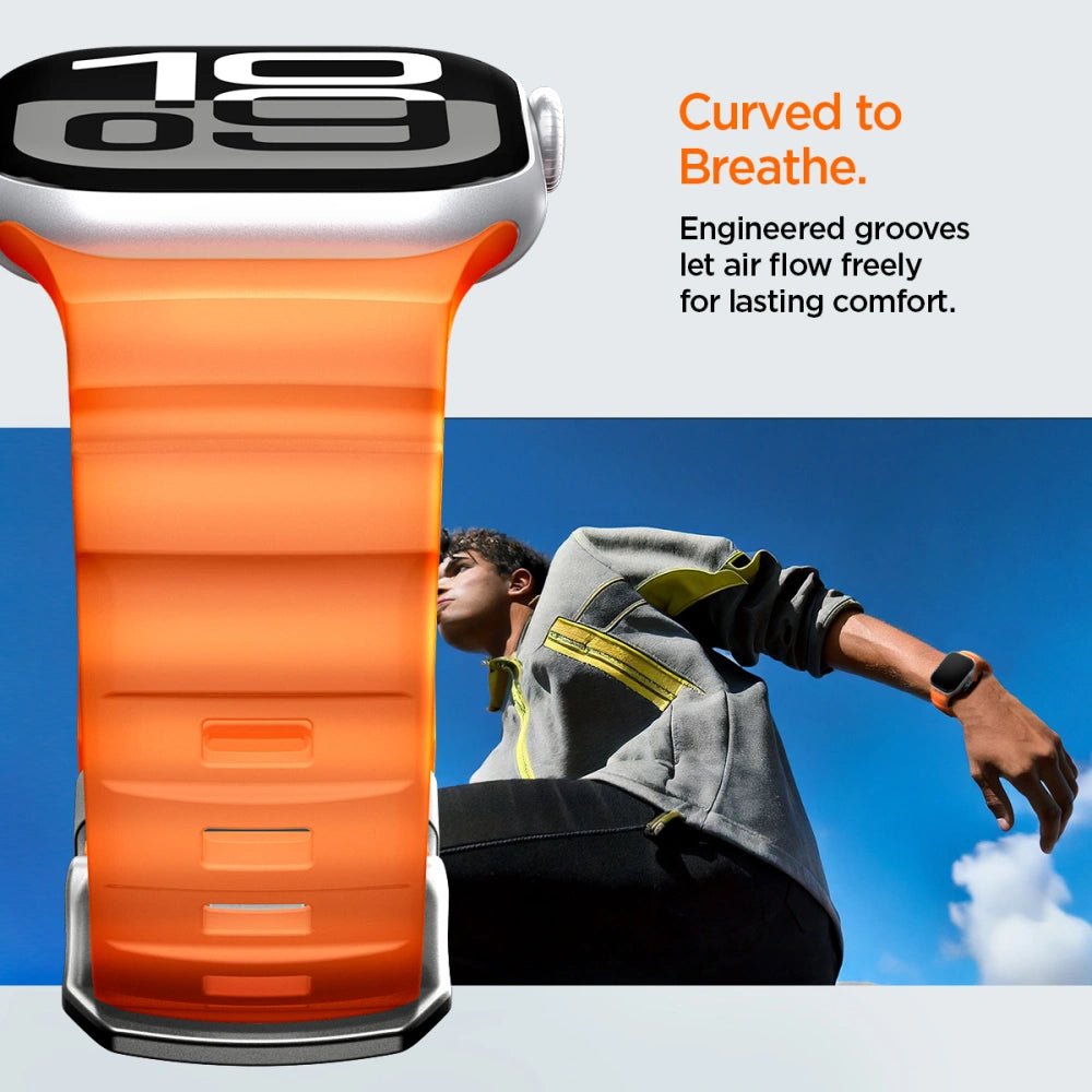 Spigen Λουράκι Apple Watch 8/9/10/11 - SE (1/2/3) - Ultra (1/2/3) – 44/45/46/49mm - WBS2 - Orange