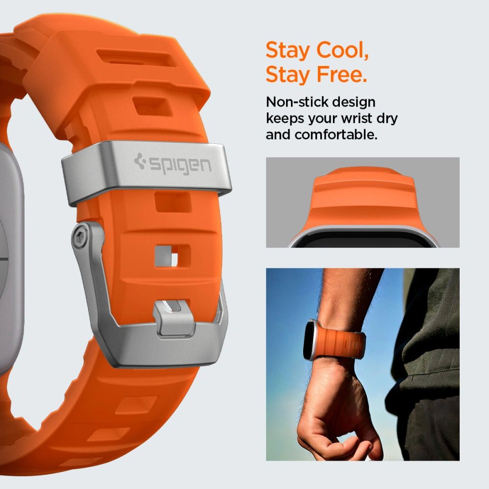 Spigen Λουράκι Apple Watch 8/9/10/11 - SE (1/2/3) - Ultra (1/2/3) – 44/45/46/49mm - WBS2 - Orange