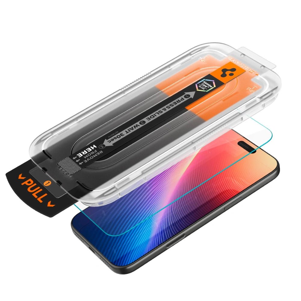 Spigen iPhone 16 Pro Max / 17 Pro Max - Glas.tR EZ Fit Pro - Case Friendly Αντιχαρακτικό Γυαλί Οθόνης - Διάφανο
