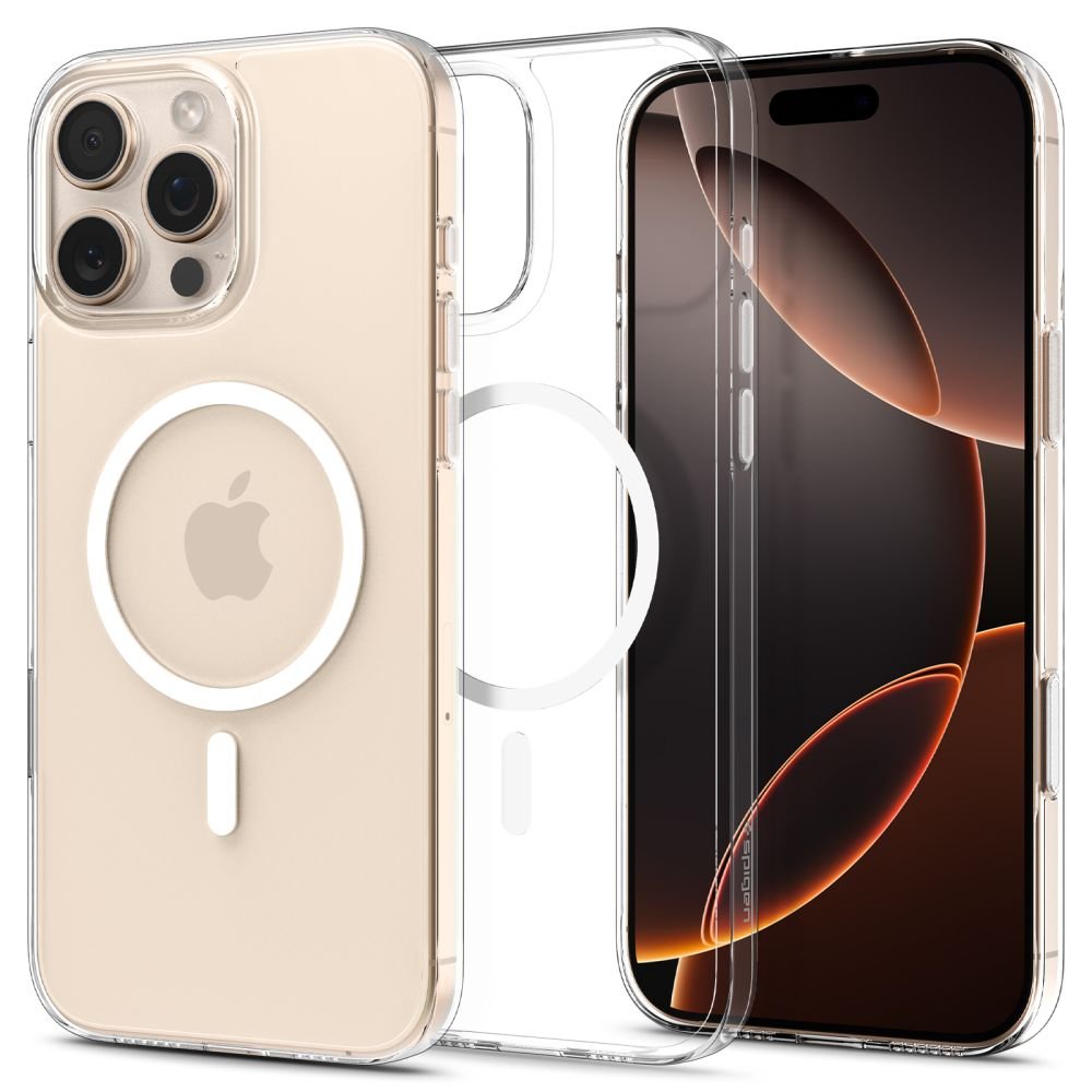 Spigen iPhone 16 Pro Max - Σκληρή Θήκη με MagSafe - Thin Fit T Mag - Clear / White
