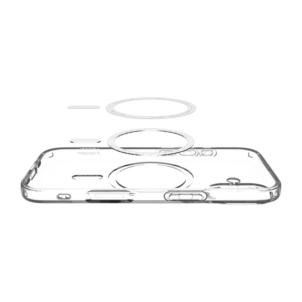 Spigen iPhone 17 - Liquid Crystal Mag - Θήκη Σιλικόνης με MagSafe - Clear / White