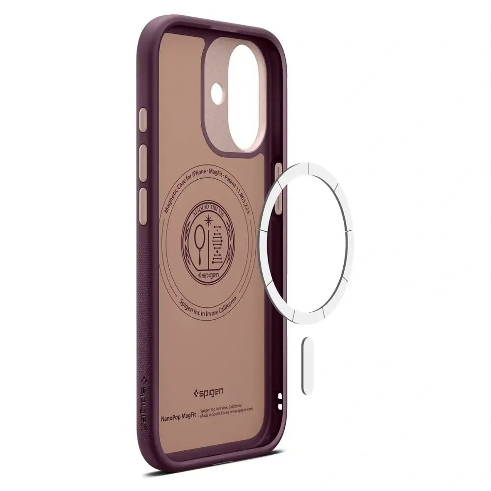 Spigen iPhone 17 - Nano Pop Mag - Θήκη Σιλικόνης με MagSafe - Burgundy Bean