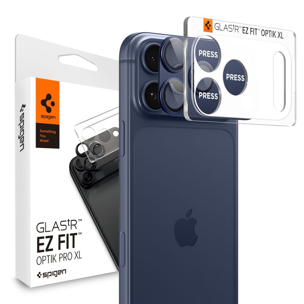 Spigen iPhone 17 Pro - Αντιχαρακτικό Γυαλί για την Κάμερα - Optik Pro XL Glas.TR EZ Fit - Blue