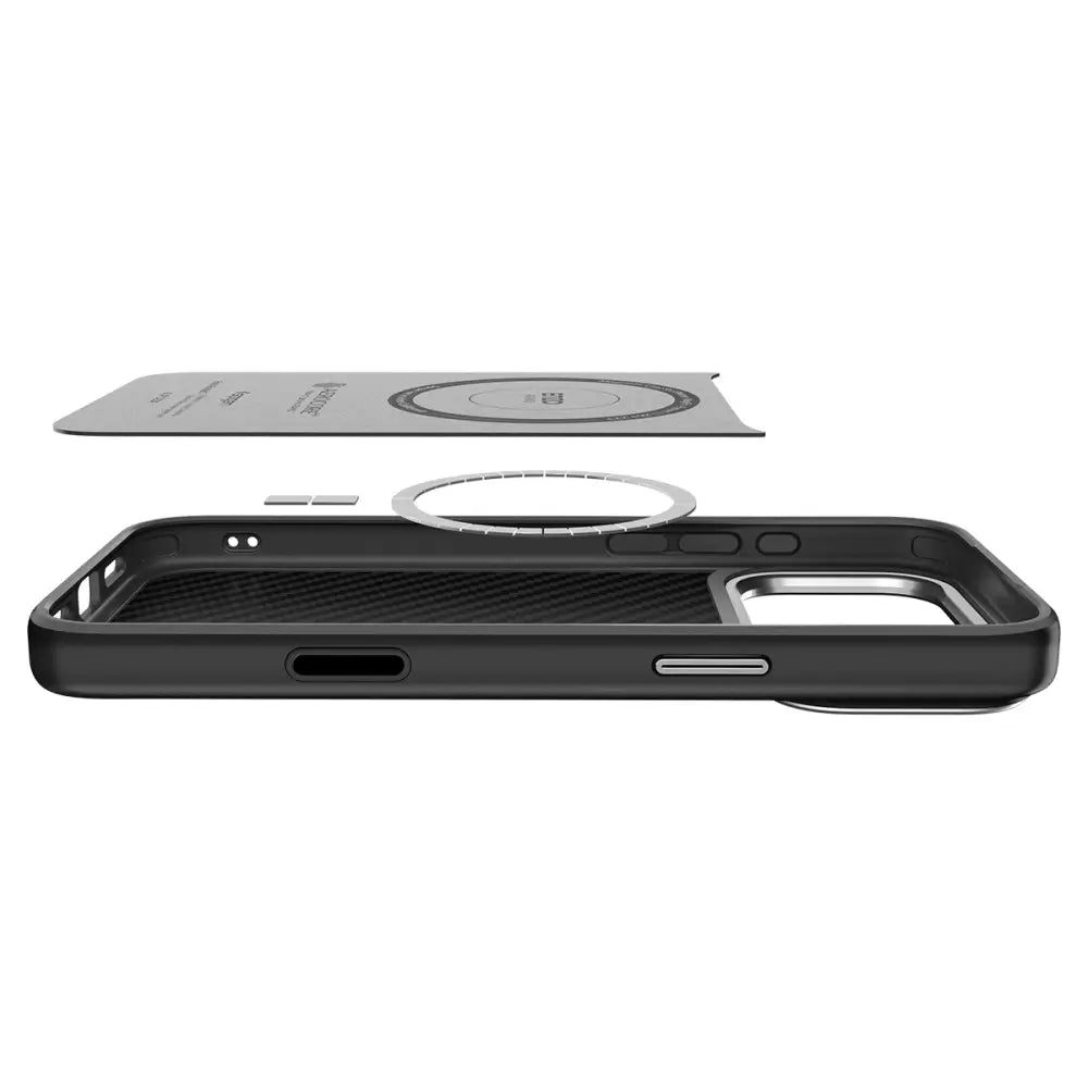 Spigen iPhone 17 Pro - Enzo Aramid T Mag - Σκληρή Θήκη Aramid Fiber με MagSafe - Black / Silver