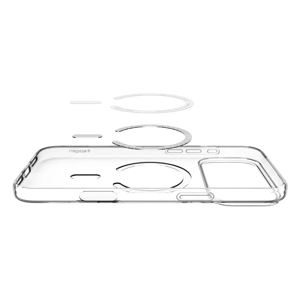 Spigen iPhone 17 Pro Max - Liquid Crystal Mag - Θήκη Σιλικόνης με MagSafe - Clear / White