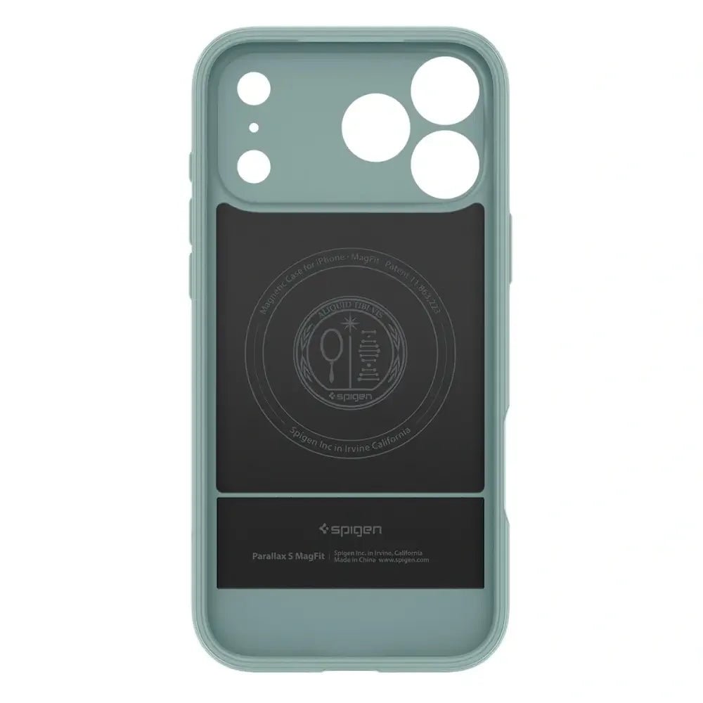 Spigen iPhone 17 Pro Max - Parallax S Mag - Θήκη Σιλικόνης με Σκληρό Πλαίσιο και MagSafe - Sage Green