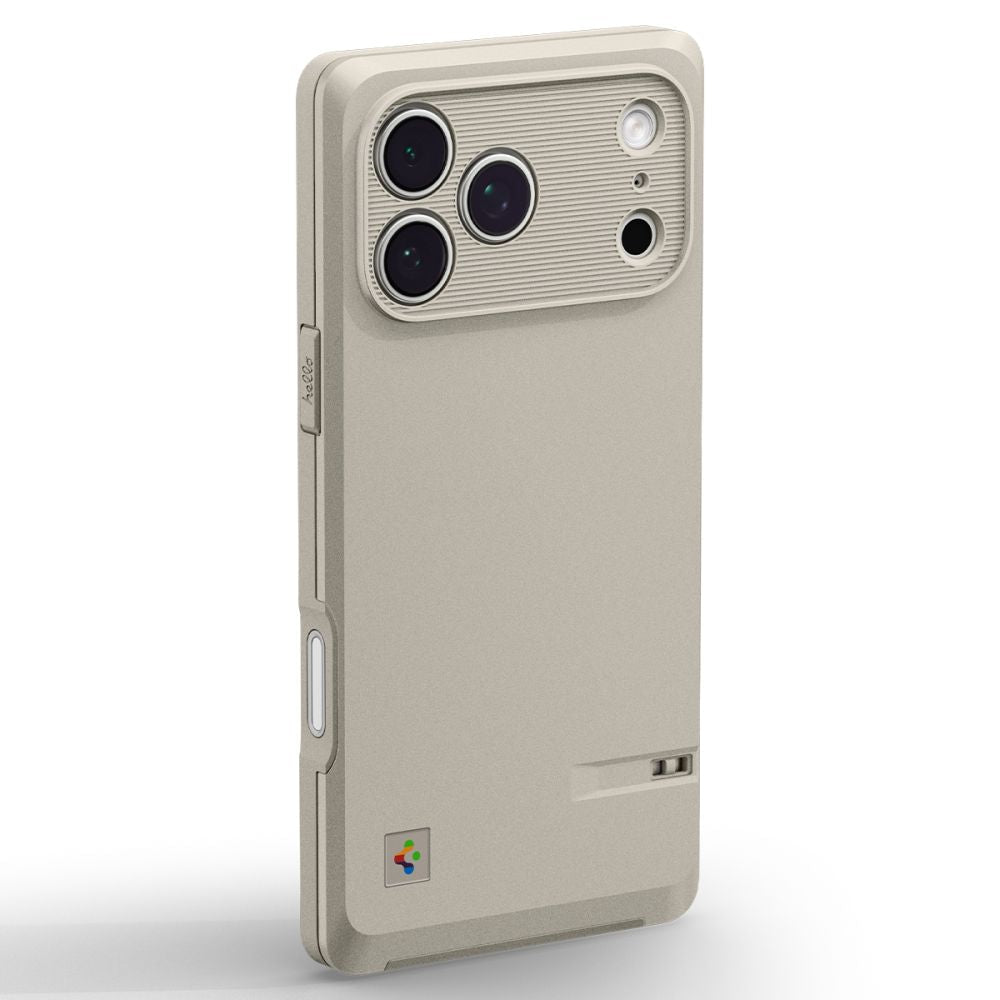 Spigen iPhone 17 Pro Max - Σκληρή Θήκη με Πλαίσιο Σιλικόνης και MagSafe - Classic LS - Stone