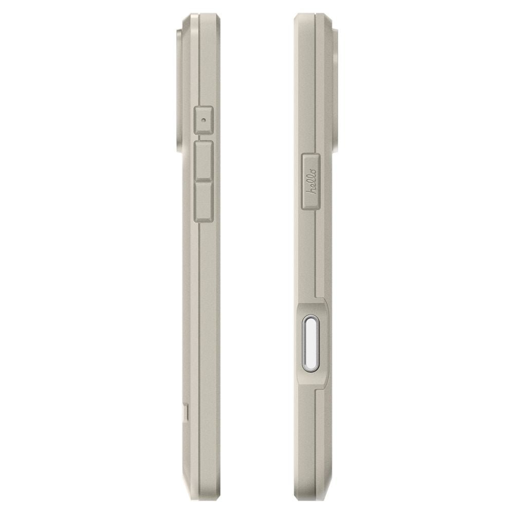 Spigen iPhone 17 Pro Max - Σκληρή Θήκη με Πλαίσιο Σιλικόνης και MagSafe - Classic LS - Stone