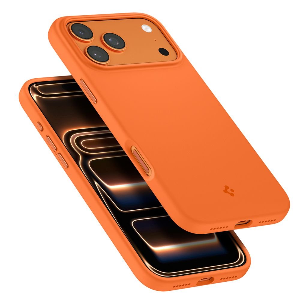 Spigen iPhone 17 Pro Max - Θήκη Σιλικόνης με MagSafe - Silicone Fit Mag - Cosmic Orange