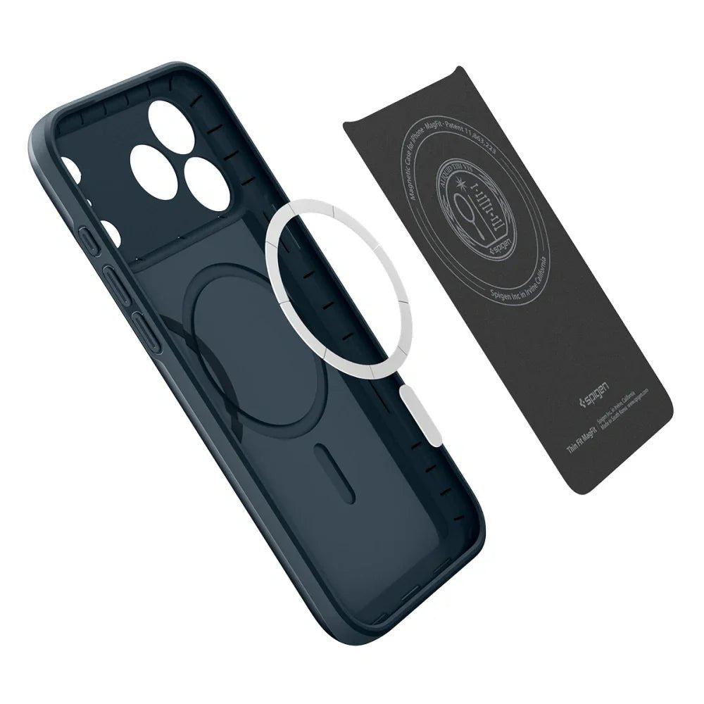 Spigen iPhone 17 Pro Max - Thin Fit Mag - Σκληρή Θήκη με MagSafe - Metal Slate