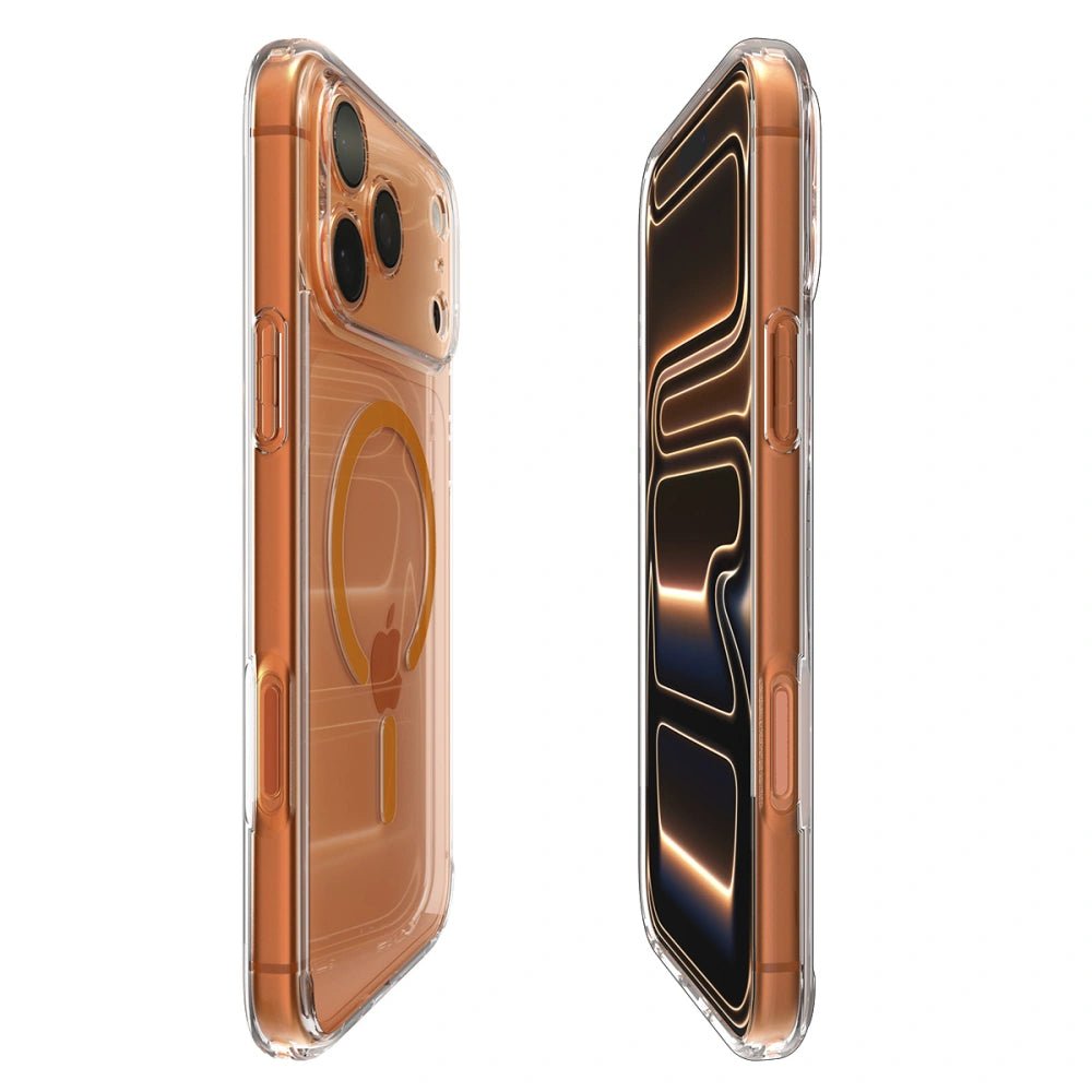 Spigen iPhone 17 Pro Max - Ultra Hybrid Mag - Σκληρή Θήκη με Πλαίσιο Σιλικόνης Και MagSafe - Clear / Orange