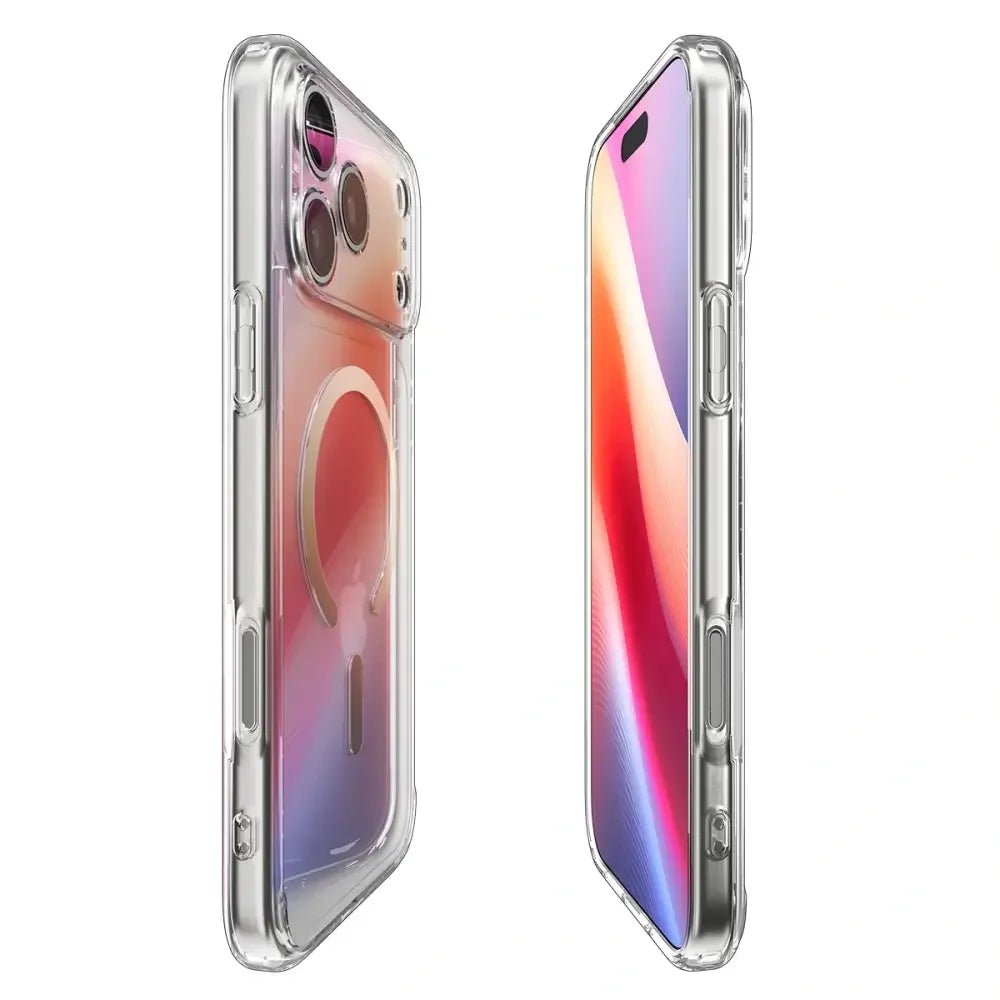 Spigen iPhone 17 Pro Max - Ultra Hybrid Mag - Σκληρή Θήκη με Πλαίσιο Σιλικόνης Και MagSafe - Clear / Gold
