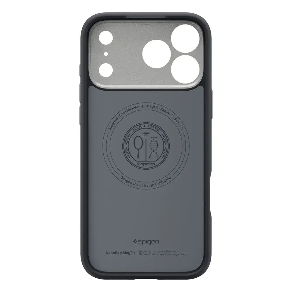 Spigen iPhone 17 Pro - Nano Pop Mag - Θήκη Σιλικόνης με MagSafe - Black Sesame