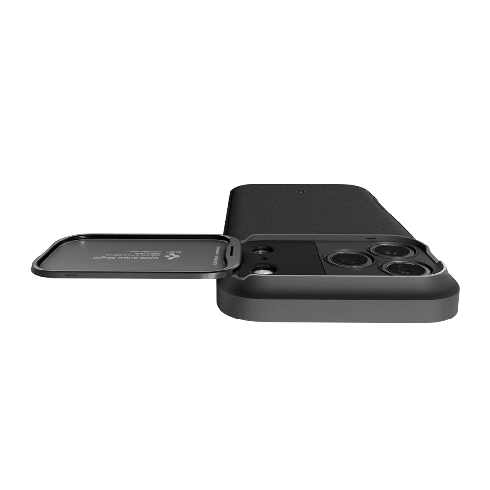 Spigen iPhone 17 Pro - Optik Armor Mag - Θήκη Σιλικόνης με Κάλυμμα για την Κάμερα και MagSafe - Black