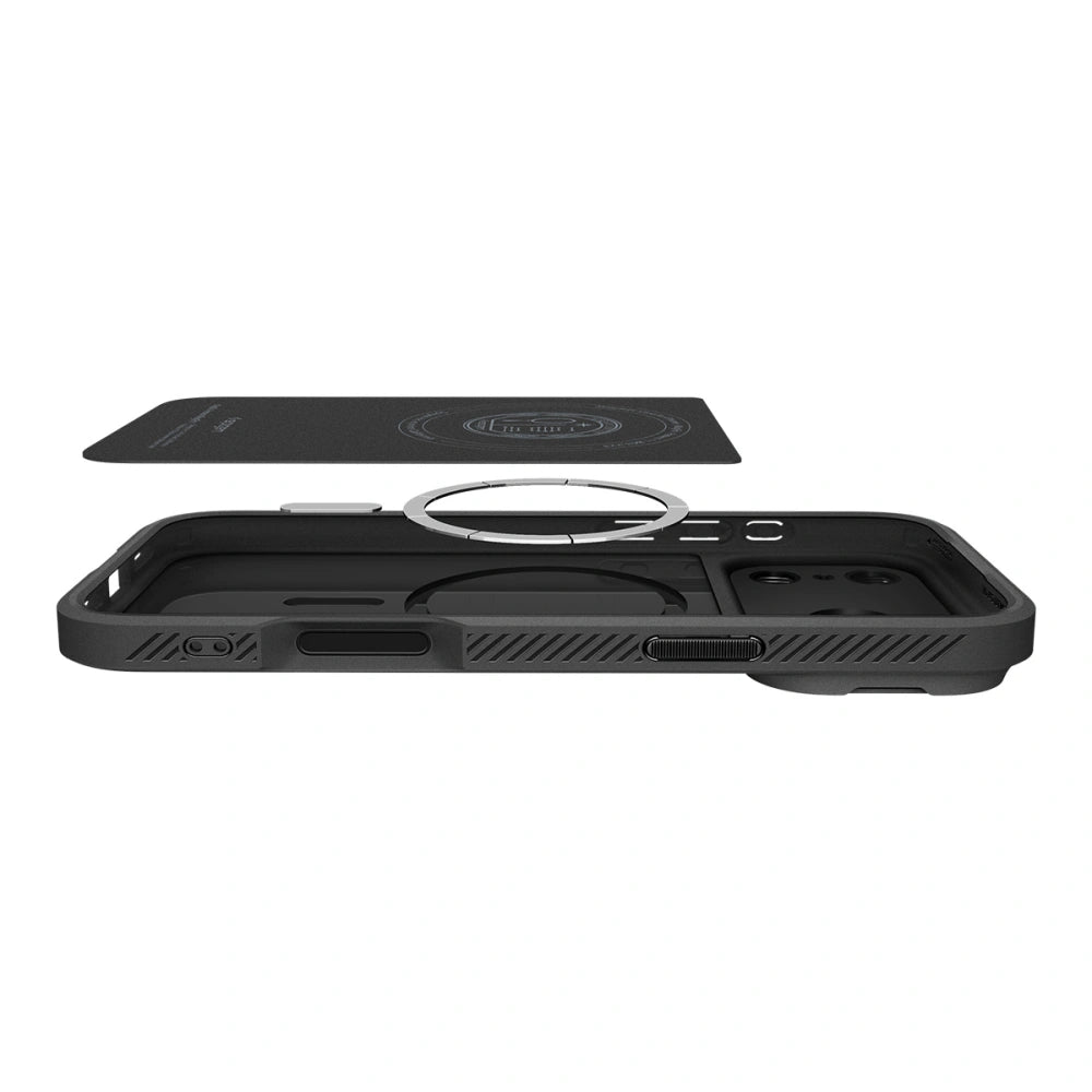 Spigen iPhone 17 Pro - Optik Armor Mag - Θήκη Σιλικόνης με Κάλυμμα για την Κάμερα και MagSafe - Black