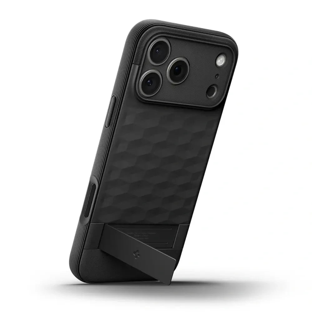 Spigen iPhone 17 Pro - Parallax S Mag - Θήκη Σιλικόνης με Σκληρό Πλαίσιο και MagSafe - Matte Black