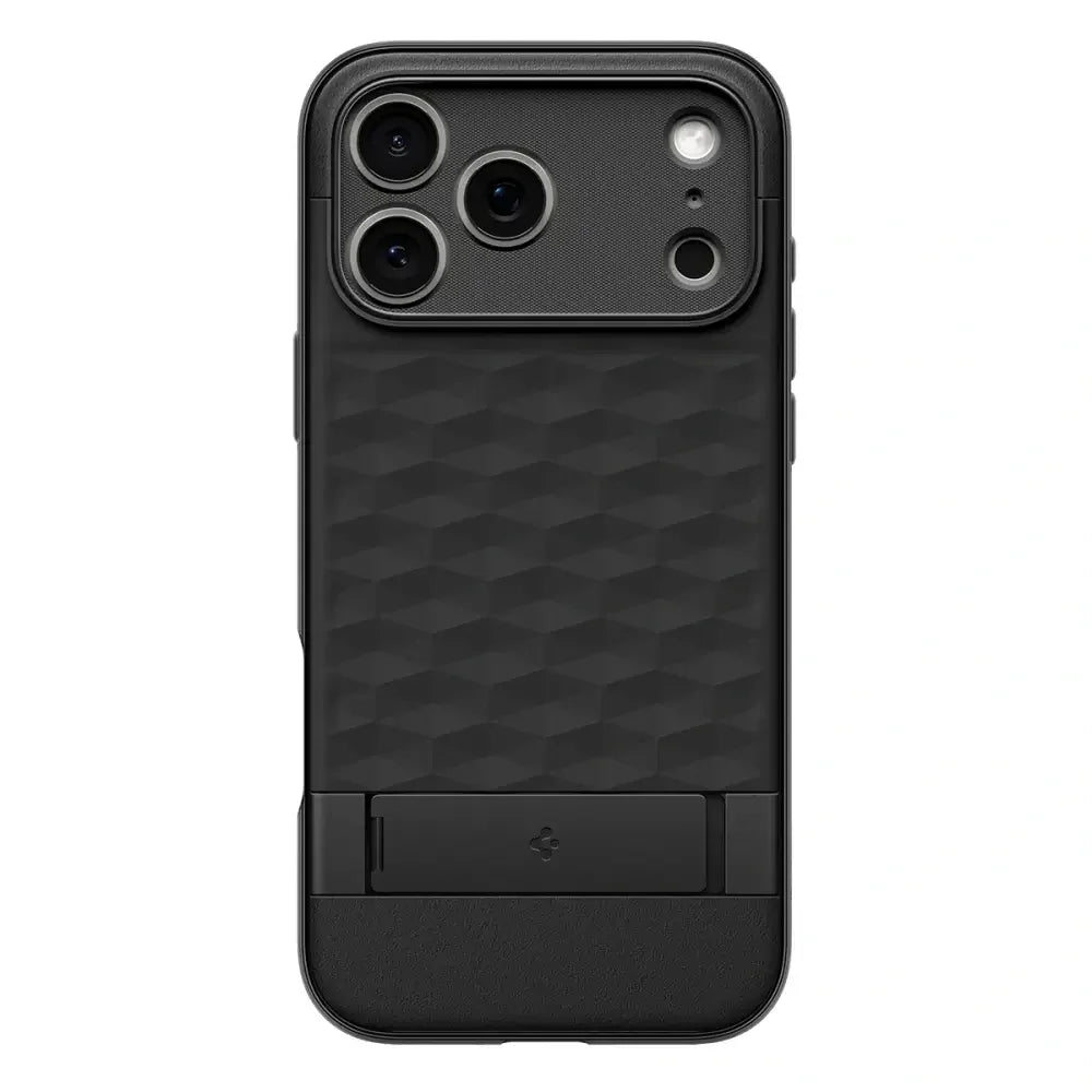Spigen iPhone 17 Pro - Parallax S Mag - Θήκη Σιλικόνης με Σκληρό Πλαίσιο και MagSafe - Matte Black