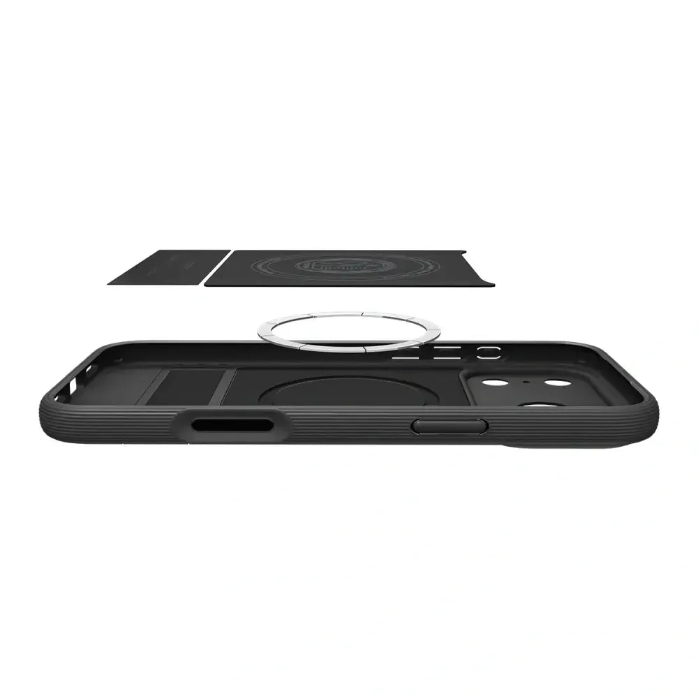 Spigen iPhone 17 Pro - Parallax S Mag - Θήκη Σιλικόνης με Σκληρό Πλαίσιο και MagSafe - Matte Black