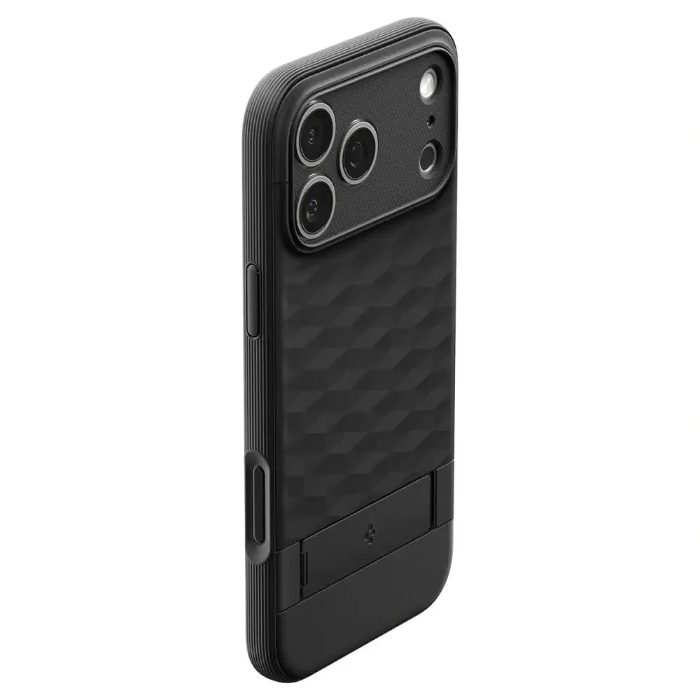 Spigen iPhone 17 Pro - Parallax S Mag - Θήκη Σιλικόνης με Σκληρό Πλαίσιο και MagSafe - Matte Black