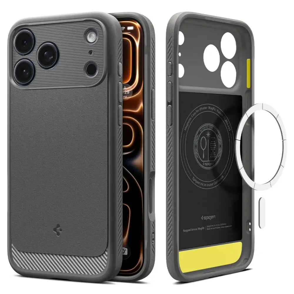 Spigen iPhone 17 Pro - Rugged Armor Mag - Θήκη TPU με MagSafe - Grey