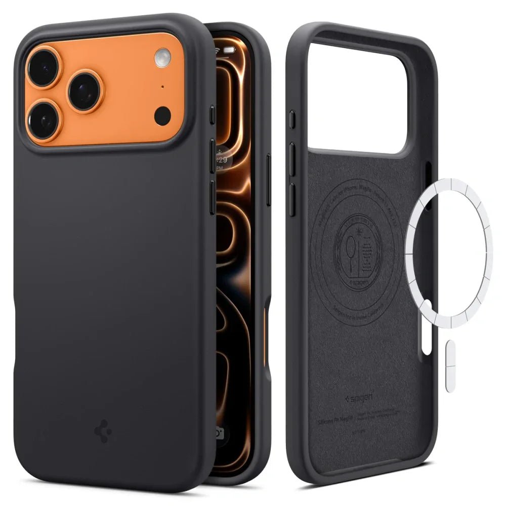 Spigen iPhone 17 Pro - Silicone Fit Mag - Θήκη Σιλικόνης με MagSafe - Black