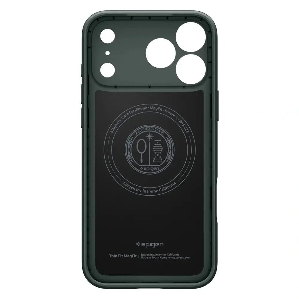Spigen iPhone 17 Pro - Thin Fit Mag - Σκληρή Θήκη με MagSafe - Abyss Green