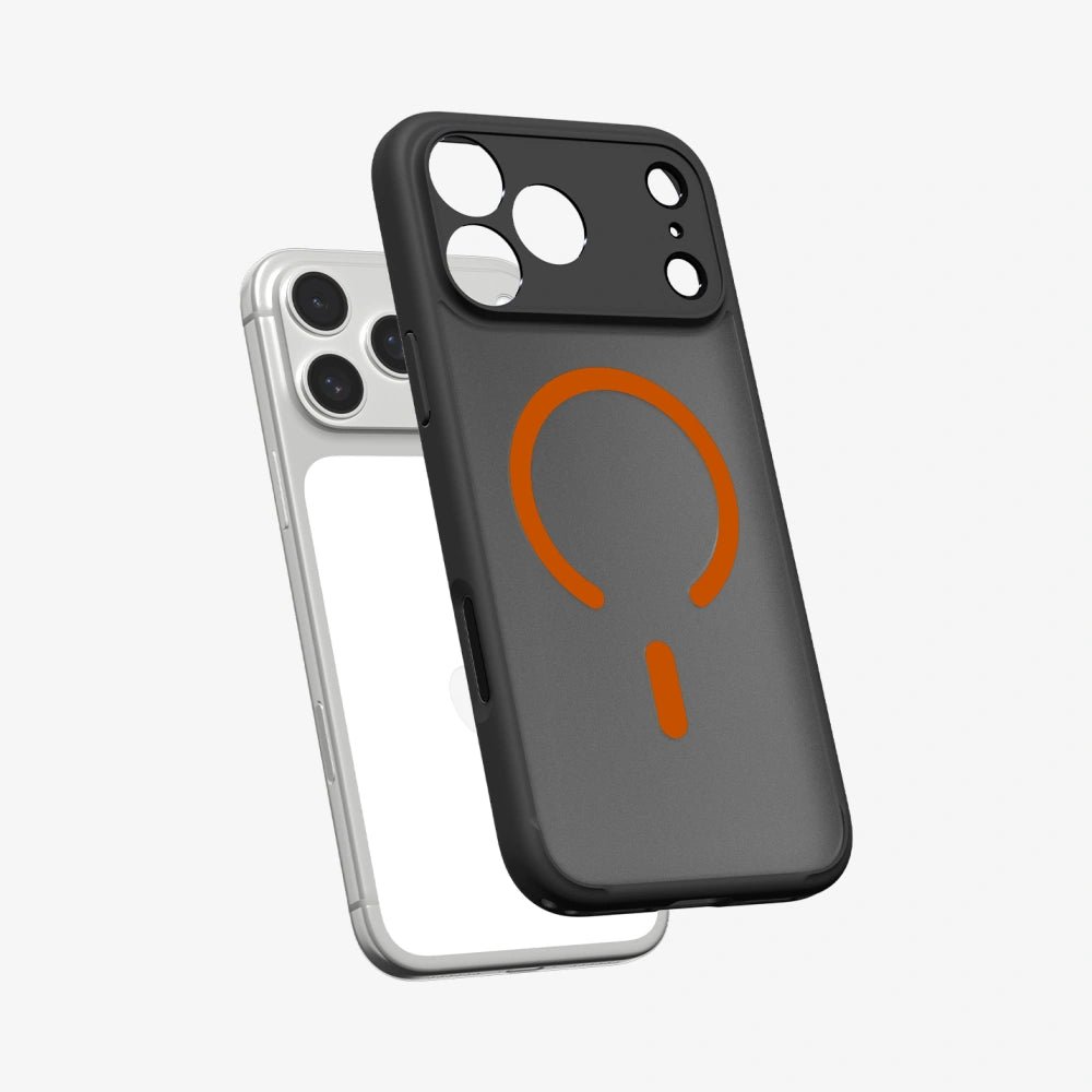 Spigen iPhone 17 Pro - Ultra Hybrid Mag - Σκληρή Θήκη με Πλαίσιο Σιλικόνης Και MagSafe - Frost Black / Orange