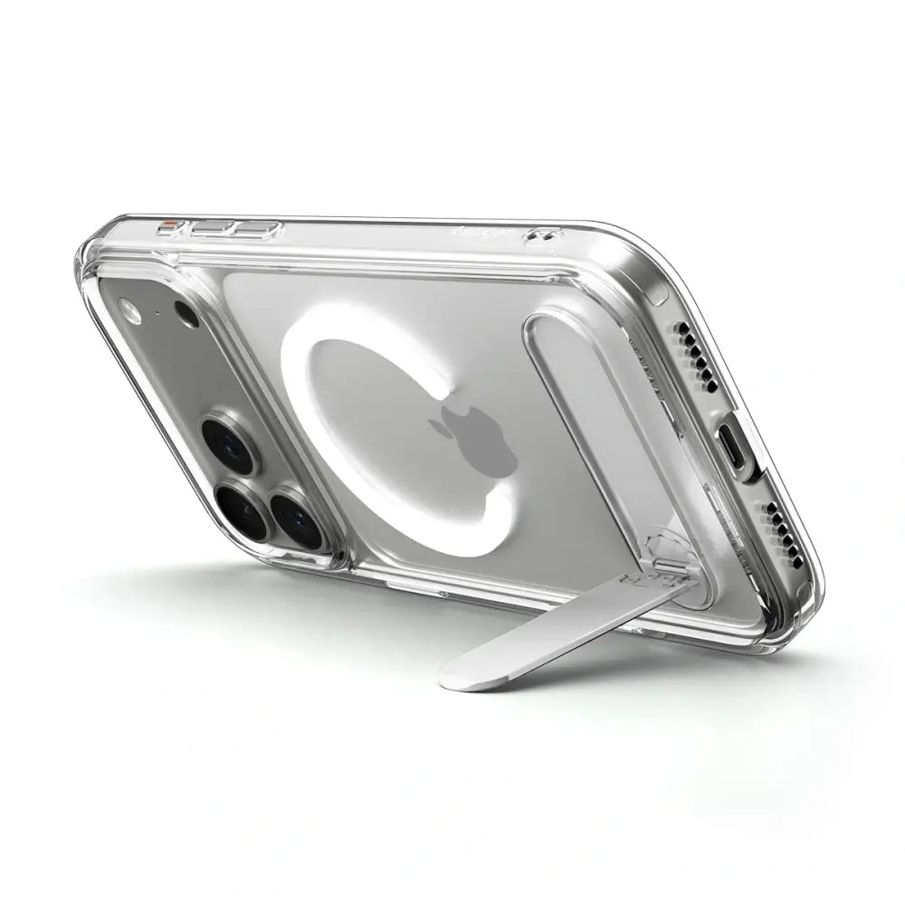 Spigen iPhone 17 Pro - Ultra Hybrid S MagSafe - Σκληρή Θήκη με Πλαίσιο Σιλικόνης και Stand - Clear / White