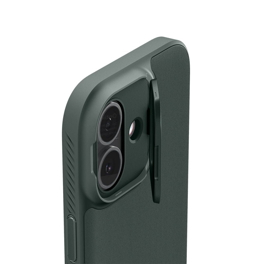 Spigen iPhone 17 - Θήκη Σιλικόνης με Κάλυμμα για την Κάμερα και MagSafe - Optik Armor Mag - Abyss Green