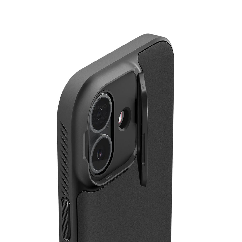 Spigen iPhone 17 - Θήκη Σιλικόνης με Κάλυμμα για την Κάμερα και MagSafe - Optik Armor Mag - Black