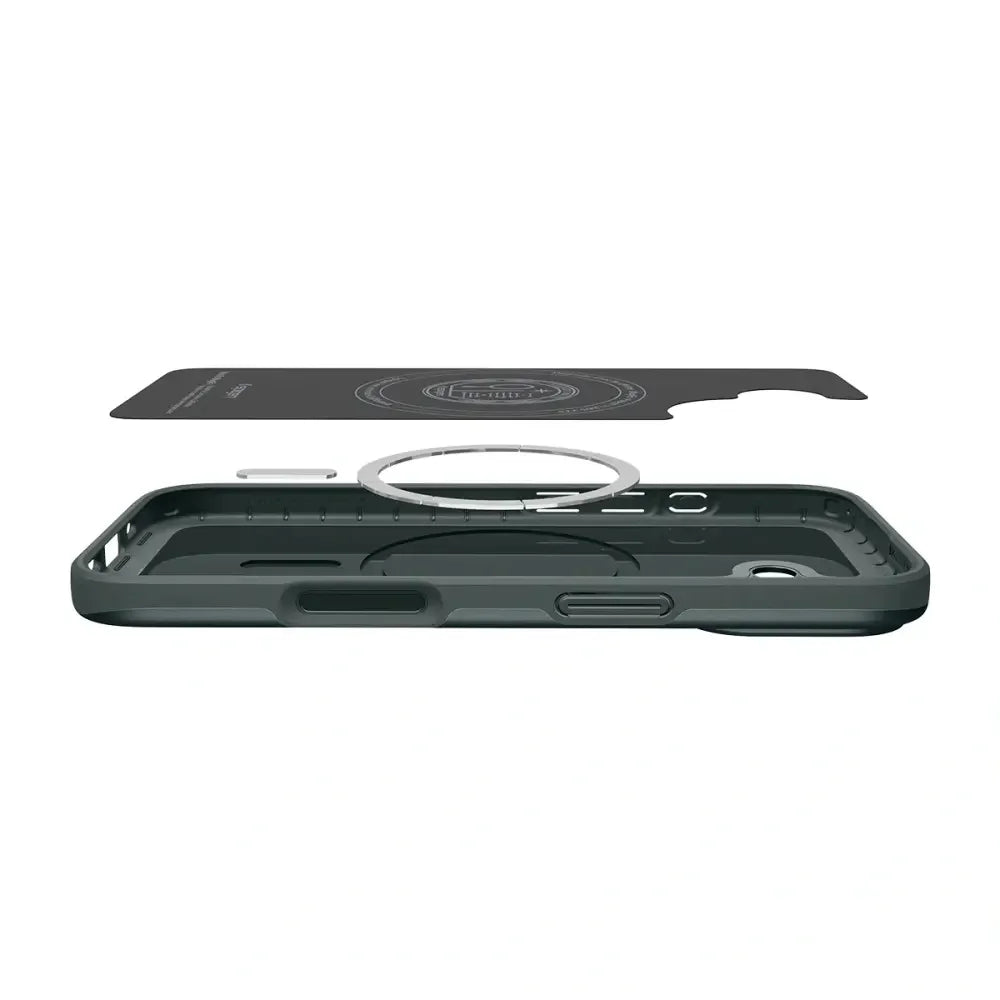 Spigen iPhone 17 - Thin Fit Mag - Σκληρή Θήκη με MagSafe - Abyss Green
