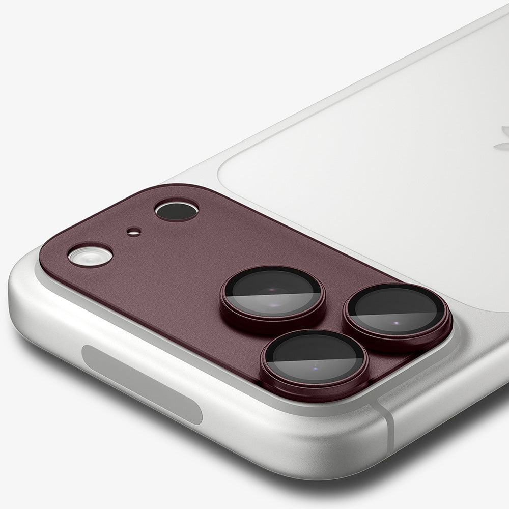 Spigen iPhone 18 Pro - Αντιχαρακτικό Γυαλί για την Κάμερα - Optik Pro XL Glas.TR EZ Fit - Dark Cherry