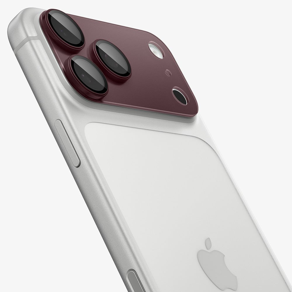 Spigen iPhone 18 Pro - Αντιχαρακτικό Γυαλί για την Κάμερα - Optik Pro XL Glas.TR EZ Fit - Dark Cherry