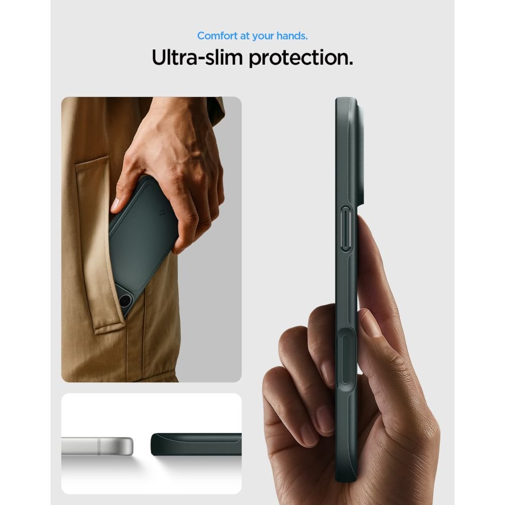 Spigen iPhone 18 Pro / iPhone 17 Pro - Σκληρή Θήκη με MagSafe - Thin Fit Mag - Abyss Green