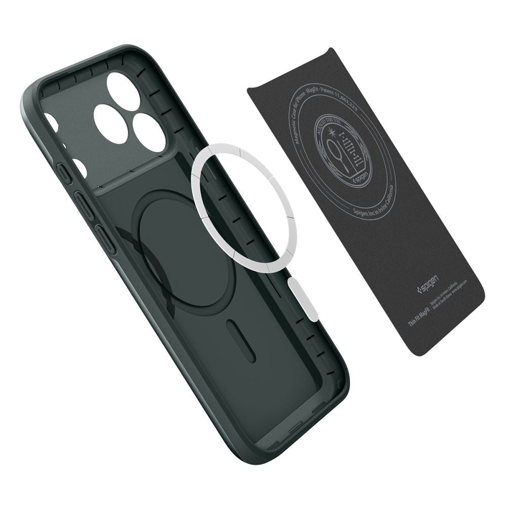 Spigen iPhone 18 Pro / iPhone 17 Pro - Σκληρή Θήκη με MagSafe - Thin Fit Mag - Abyss Green