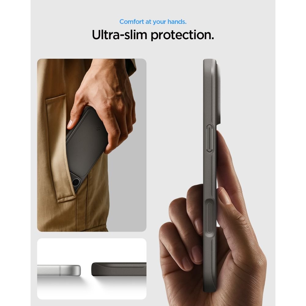 Spigen iPhone 18 Pro / iPhone 17 Pro - Σκληρή Θήκη με MagSafe - Thin Fit Mag - Gunmetal