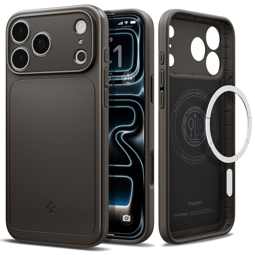 Spigen iPhone 18 Pro / iPhone 17 Pro - Σκληρή Θήκη με MagSafe - Thin Fit Mag - Gunmetal