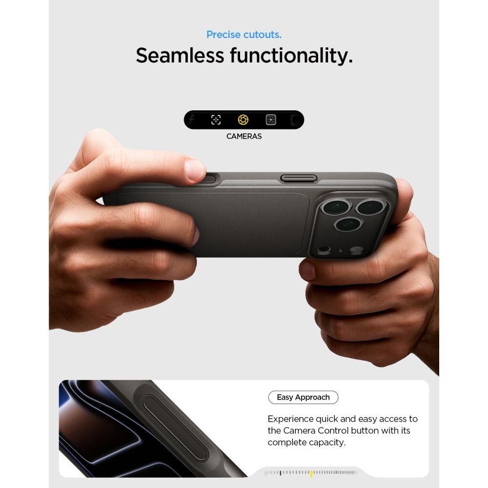 Spigen iPhone 18 Pro / iPhone 17 Pro - Σκληρή Θήκη με MagSafe - Thin Fit Mag - Gunmetal