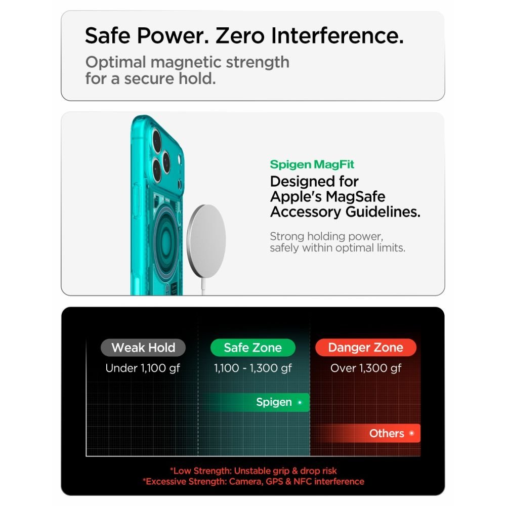Spigen iPhone 18 Pro / iPhone 17 Pro - Σκληρή Θήκη με Πλαίσιο Σιλικόνης Και MagSafe - Ultra Hybrid Mag - C-One Bondi Blue