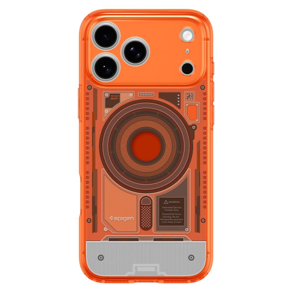 Spigen iPhone 18 Pro / iPhone 17 Pro - Σκληρή Θήκη με Πλαίσιο Σιλικόνης Και MagSafe - Ultra Hybrid Mag - C-One Tangerine