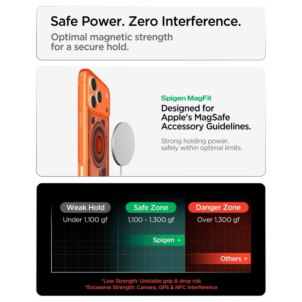 Spigen iPhone 18 Pro / iPhone 17 Pro - Σκληρή Θήκη με Πλαίσιο Σιλικόνης Και MagSafe - Ultra Hybrid Mag - C-One Tangerine