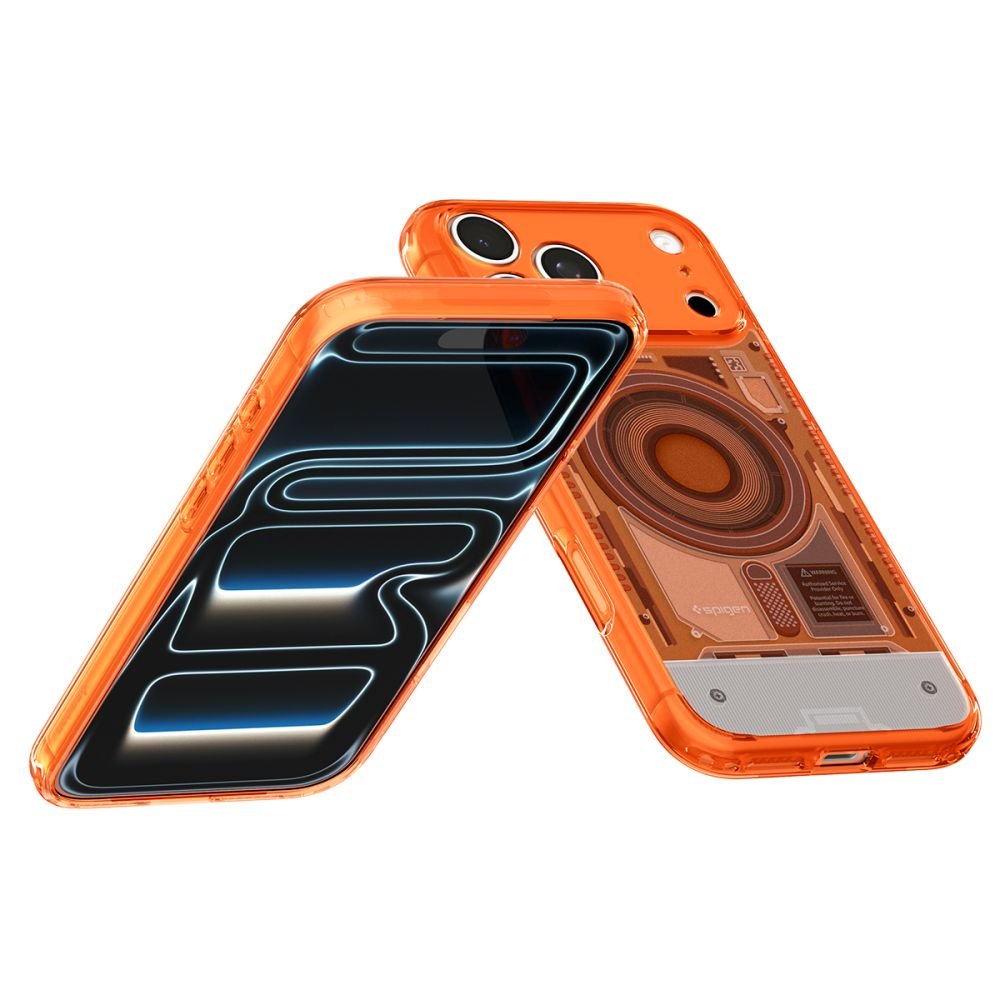 Spigen iPhone 18 Pro / iPhone 17 Pro - Σκληρή Θήκη με Πλαίσιο Σιλικόνης Και MagSafe - Ultra Hybrid Mag - C-One Tangerine