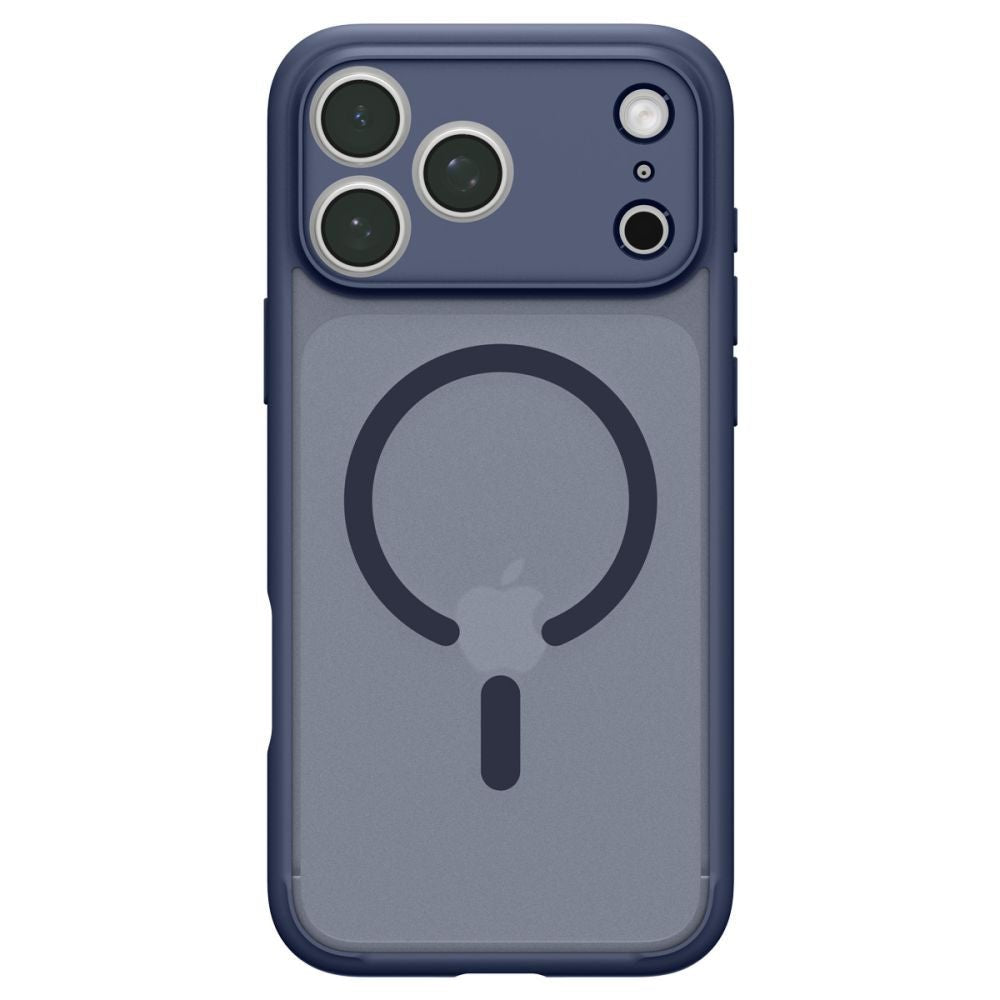 Spigen iPhone 18 Pro / iPhone 17 Pro - Σκληρή Θήκη με Πλαίσιο Σιλικόνης Και MagSafe - Ultra Hybrid Mag - Frost Deep Blue