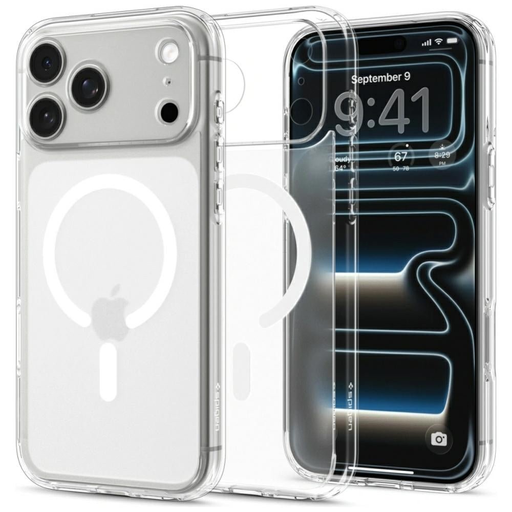 Spigen iPhone 18 Pro / iPhone 17 Pro - Σκληρή Θήκη με Πλαίσιο Σιλικόνης Και MagSafe - Ultra Hybrid Mag - Frost White