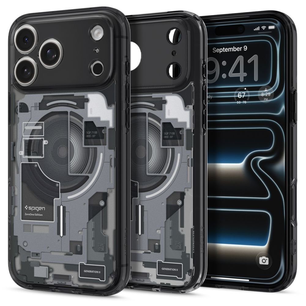 Spigen iPhone 18 Pro / iPhone 17 Pro - Σκληρή Θήκη με Πλαίσιο Σιλικόνης Και MagSafe - Ultra Hybrid Mag - Zero One Black